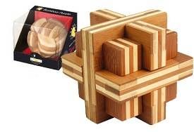 Fridolin 17457 Puzzle en bambou Double Crois