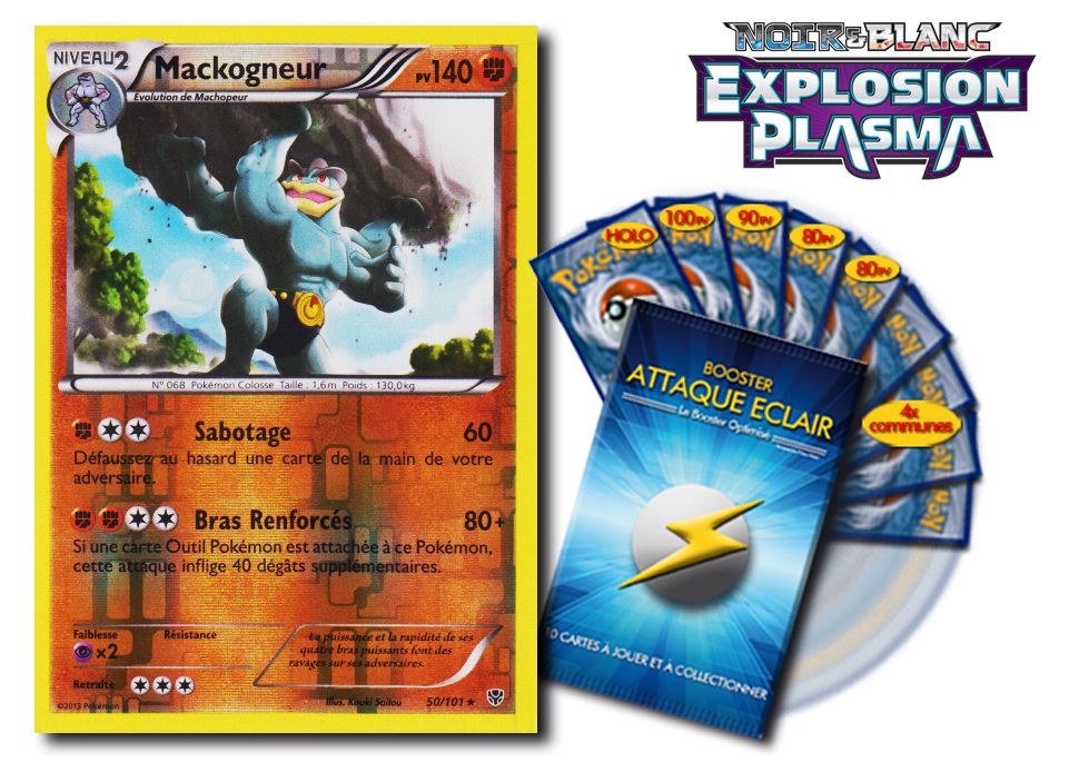 Mackogneur 140pv 50//101 Explosion Plasma Carte Pokemon Rare neuve fr
