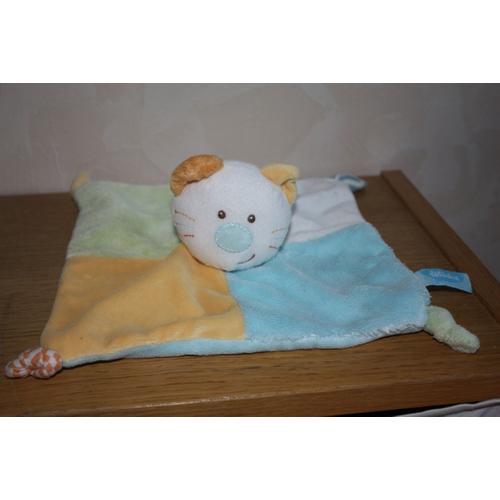 Doudou Chat Bebereve Bebe Reve Casino Chaton Plat Multicolore Ours Ourson Rakuten