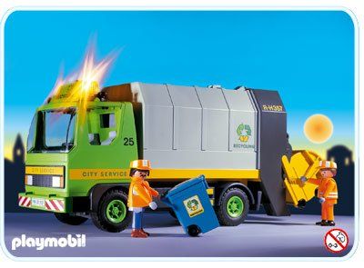playmobil city action camion poubelle