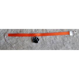 BRACELET SATIN ORANGE /& RUBAN ORANGE POUR LUTTER CONTRE LA MALTRAITANCE ANIMAL