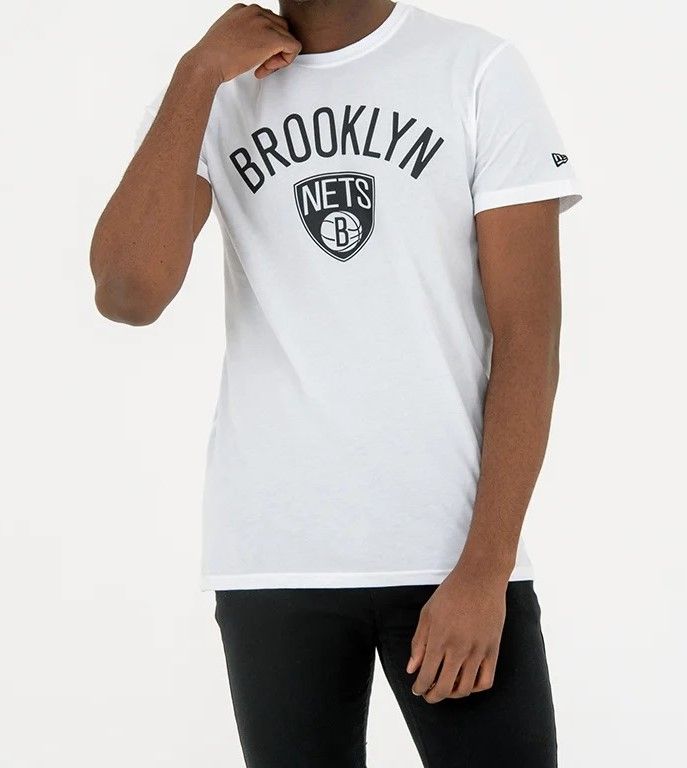 new era - t-shirt nba - team logo - brooklyn nets - XL