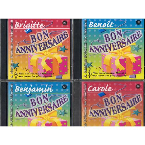 Cd Prenom Bon Anniversaire Benjamin Benoit Brigitte Ou Carole Rakuten