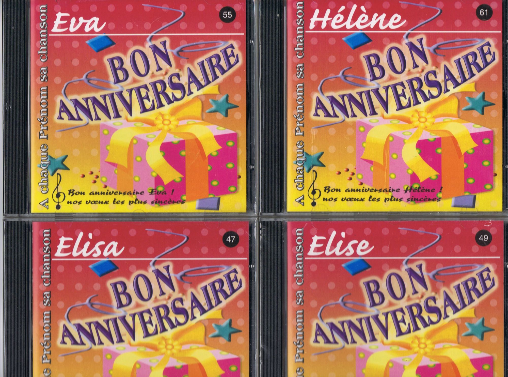 Cd Prenom Bon Anniversaire Elisa Elise Eva Ou Helene Rakuten