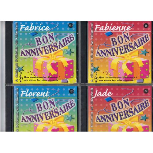 Cd Prenom Bon Anniversaire Fabienne Fabrice Florent Ou Jade Rakuten