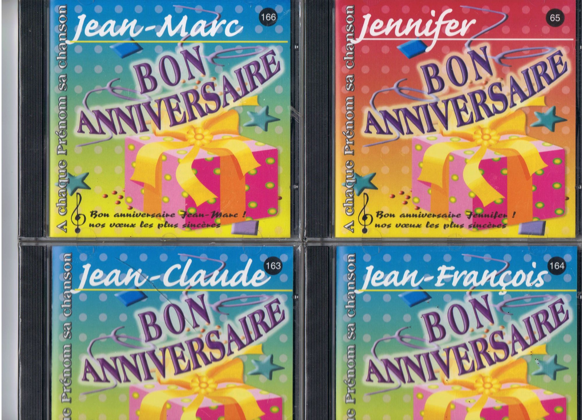 Cd Prenom Bon Anniversaire Jean Claude Jean Francois Jean Marc Ou Jennifer Rakuten