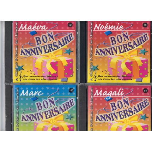 Cd Prenom Bon Anniversaire Maeva Magali Marc Ou Noemie Rakuten