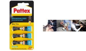 Colle instantanée Pattex Mini Trio PATTEX Fluide Dosage précis en gouttes - vue 2