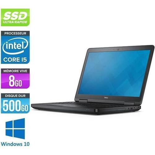 Dell PC Portable Dell E5540 - i5-4300U - 8 Go -500Go SSD-Windows 10