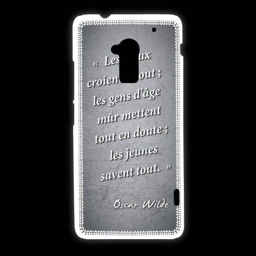 Coque Htc One Max Les Vieux Citation Oscar Wilde Rakuten