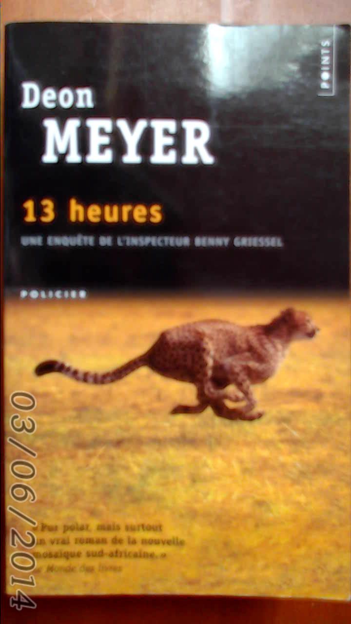 jaquette livre 13 heures