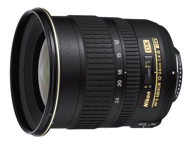 Nikon Zoom-Nikkor - Objectif zoom grand angle - 12 mm - 24 mm - f/4.0 G ED-IF AF-S DX - Nikon AF-S - pour Nikon D1, D100, D1H, D1X, D200, D2H, D2X, D2Xs, D50, D70, D70s, D7100, D80