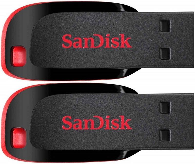 2 x SanDisk Cruzer Blade clé USB paquet de deux
