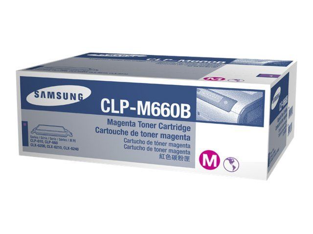 Samsung CLP-M660B - Magenta - originale - cartouche de toner - pour CLP-610ND, 660N, 660ND; CLX-6200FX, 6200ND, 6210FX, 6240FX