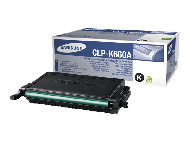Samsung CLP-K660A - Noir - originale - cartouche de toner - pour CLP-610ND, 660N, 660ND; CLX-6200FX, 6200ND, 6210FX, 6240FX