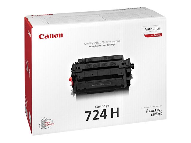 CANON TONER CRG724H 12.500pg. I SENSYSLBP6750DN - vue 5