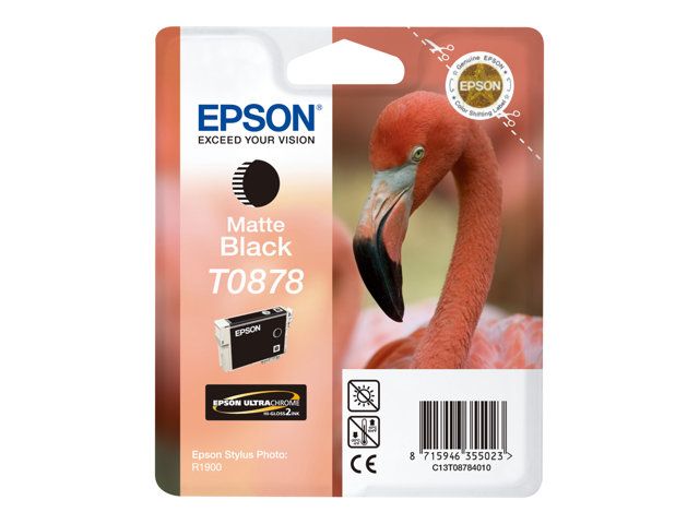 Epson T0878 11.4 ml originale emballage coque avec alarme radioélectrique/ acoustique cartouche d'encre pour Stylus Photo R1900 - vue 2