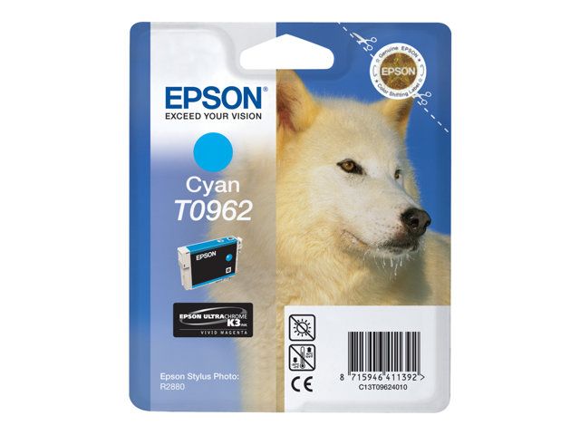 EPSON T0962 CARTOUCHE D'ENCRE D'ORIGINE CYAN - vue 4