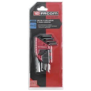 Facom Jeu de 9 clés mâles courtes - vue 2