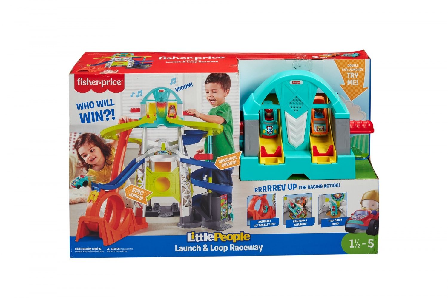 Fisher Price Little People Circuit Avec Lanceur Et Loopings