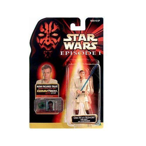 Star Wars Episode 1 - Action Figur 84073 - Obi-Wan Kenobi (Jedi Duel) Mit Lichtschwert (Inkl. Commtech Chip)