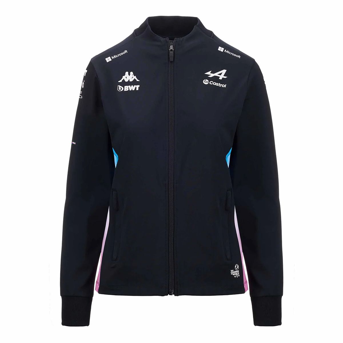 veste adriwa bwt alpine f1 team femme noir bleu rose - XS
