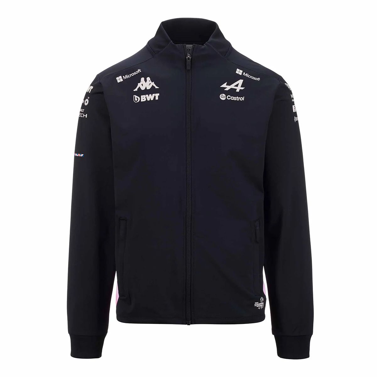 veste adriso bwt alpine f1 team homme noir bleu rose - M