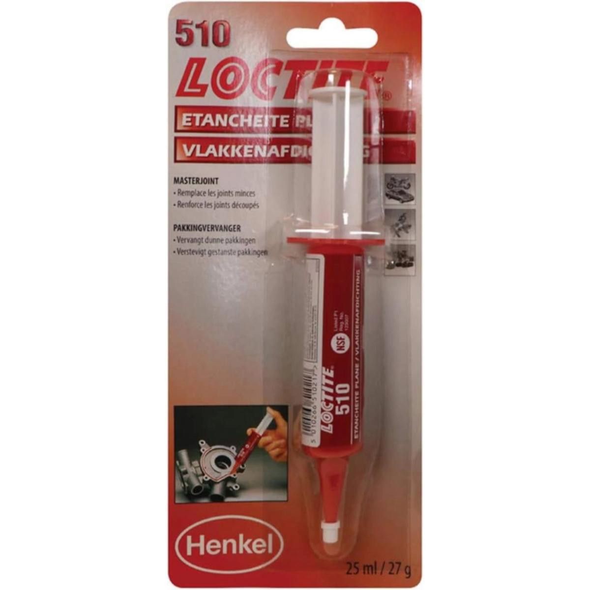 ETANCHEITE PLANE DES JOINTS MOTEURS LOCTITE 510 25 ml