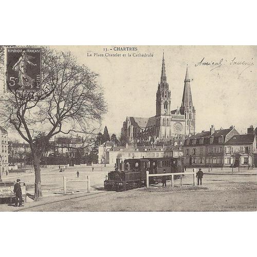 Reproduction Carte Postale Ancienne Chartres La Place Chatelet Rakuten