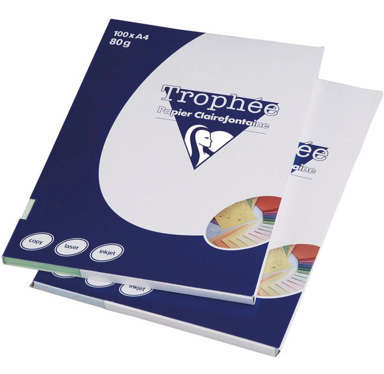 Clairefontaine Lot de 10 Ramettes 100 Feuilles Papier A4 210x297 mm Certifié FSC