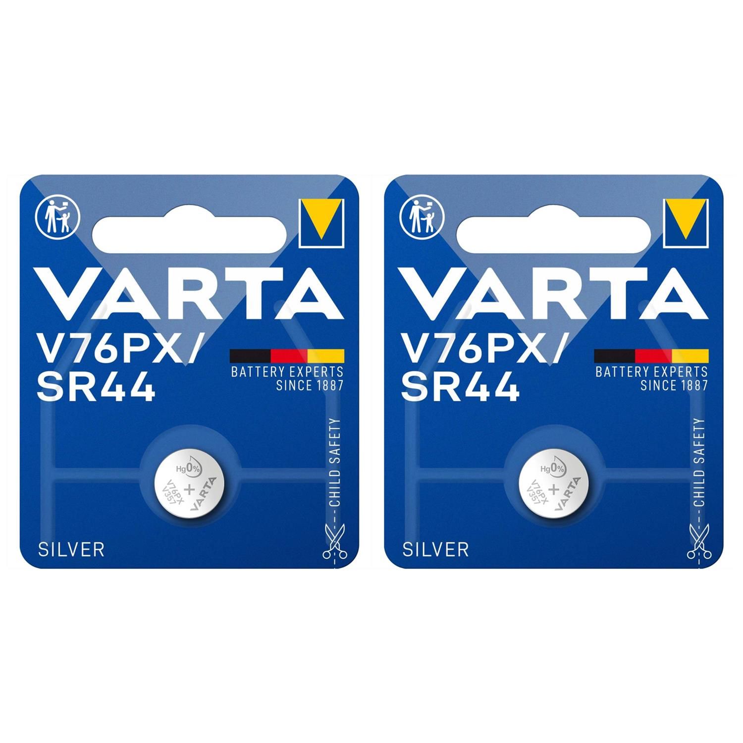 VARTA Lot de 4 Piles Bouton Oxyde d' Electronics V76PX SR44 1 55 volt - vue 3