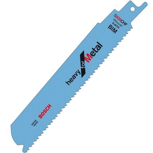 Lot de 5 lames de scie sabre Heavy for Metal 150x25x1 1 mm BOSCH 2608657397
