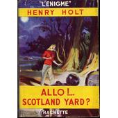 Allo Scotland Yard édition Originale Lénigme Jaquette - 