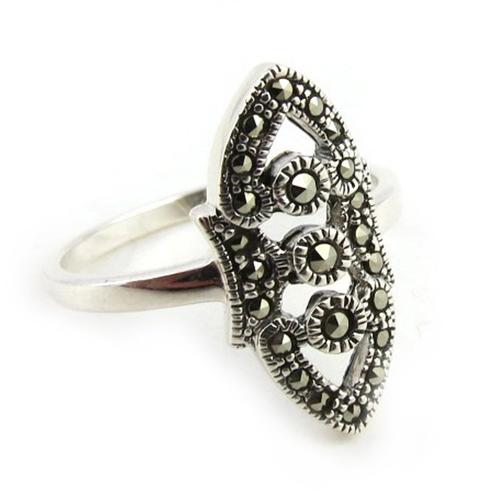 bague argent et marcassite bague argent et marcassite
