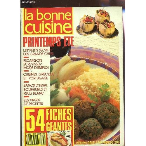 La Bonne Cuisine Album Relie 3 Numeros N 87 88 89 Printemps