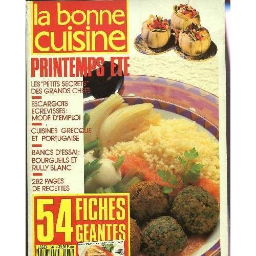 La Bonne Cuisine Album Relie 3 Numeros N 87 88 89 Printemps