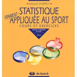 Statistique Vraiment Appliquee Au Sport Cours Et Exercices Rakuten
