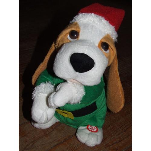 Chien Musical Qui Danse Lidl Doudou Peluche De Noël 28 Cms Bonnet De 20 Cms