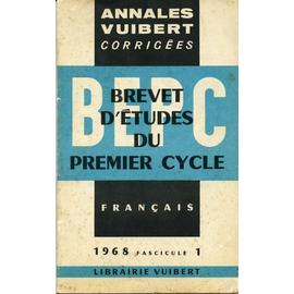 Annales Viubert Corrigees Bepc Francais Rakuten