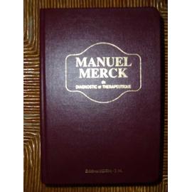 MANUEL MERCK - Diagnostic et Thérapeutique | Rakuten