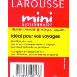 Mini Dictionnaire Français Espagnol Espagnol Français - 