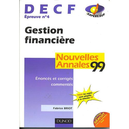 Decf Epreuve Gestion Annales Corriges Pas Cher Ou Doccasion - 