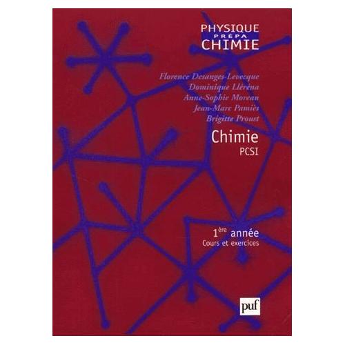 Chimie Pcsi 1ere Annee Cours Et Exercices - 