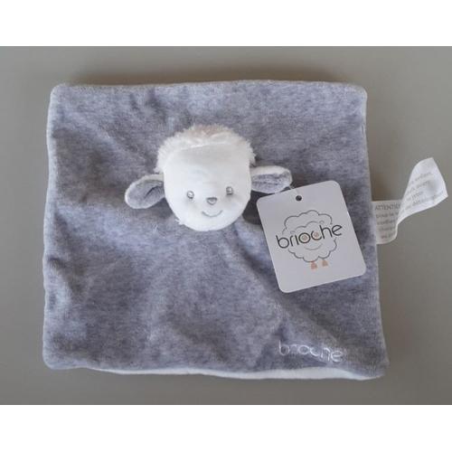 Doudou Plat Zèbre plat Noir et Blanc Brioche Kimbaloo La Halle NEUF 13