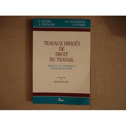 Dissertation droit du travail