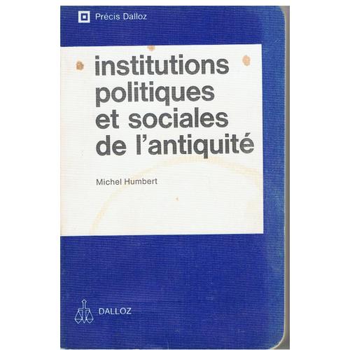 institutions politiques et sociales de l antiquité michel humbert pdf 