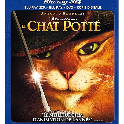 Le Chat Potté Combo Blu Ray 3d Blu Ray Dvd Copie