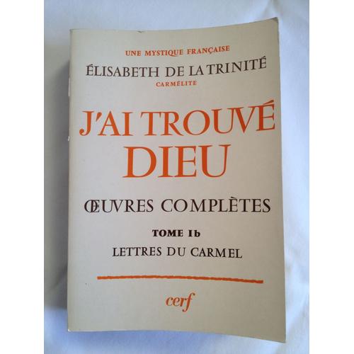 Livres Religion Elisabeth De La Trinité Achat Vente Neuf - 