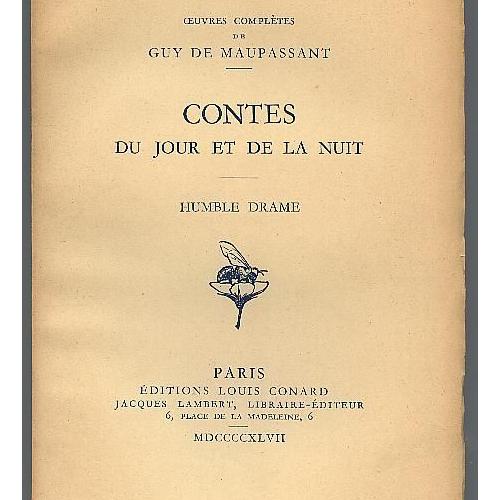 Oeuvres Complètes De Guy De Maupassant Contes Du Jour Et De La Nuit Rakuten Oeuvres Complètes De Guy De Maupassant Contes Du Jour Et De La Nuit Rakuten