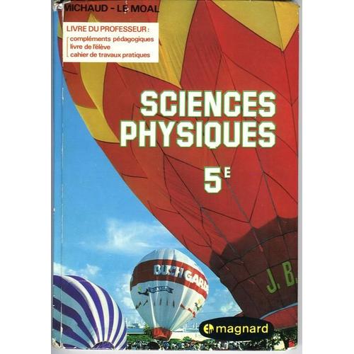 Sciences Physiques 5 ème Livre Du PROFESSEUR | Rakuten